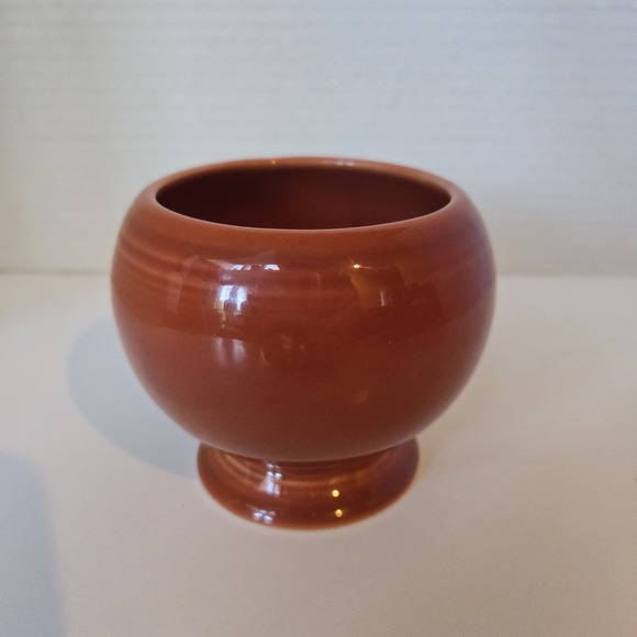 Vintage HLC‎ USA Fiesta ware Covered Missing Lid Sugar Bowl PAPRIKA Burnt Orange - Picture 8 of 8